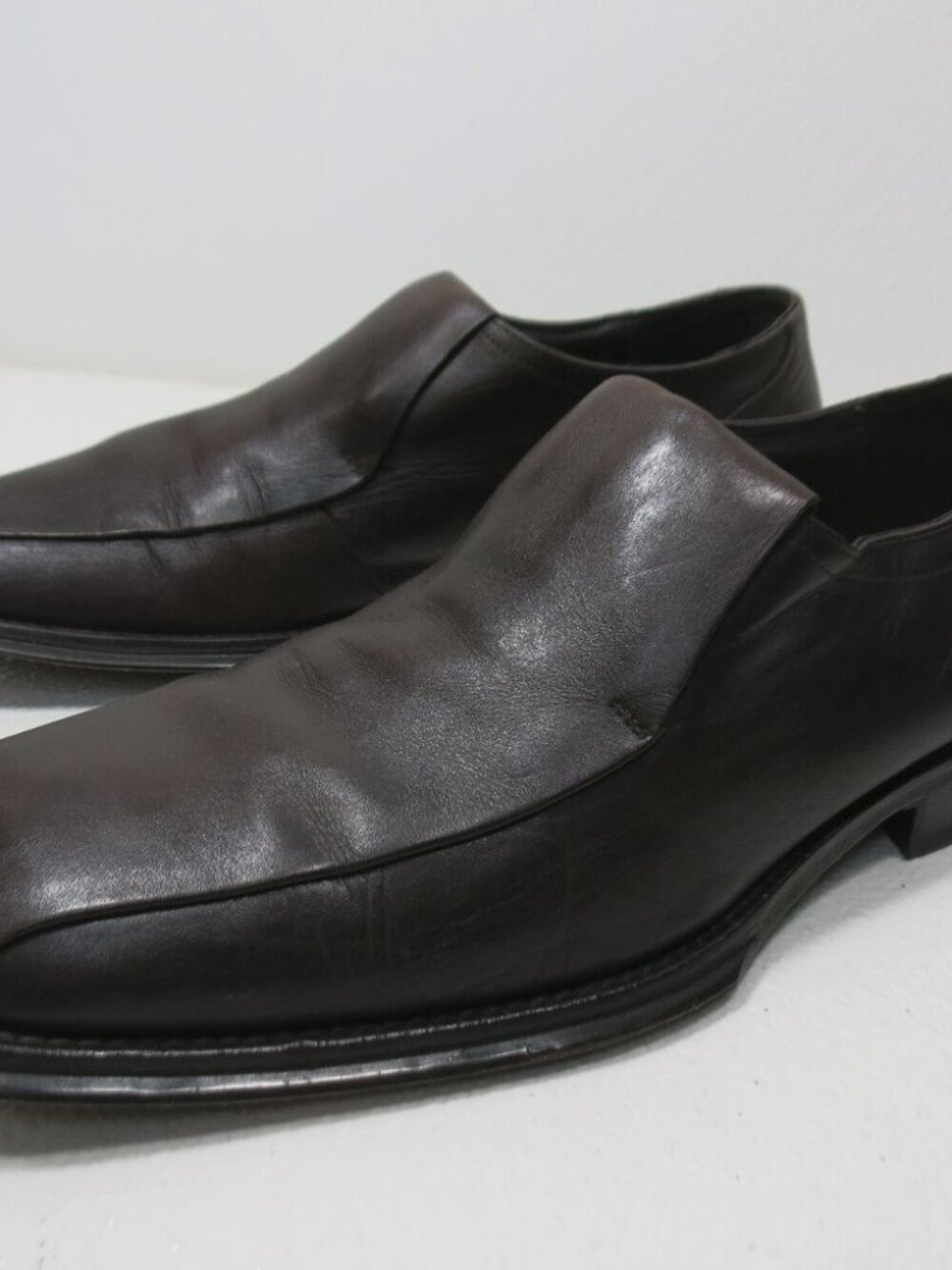 Kenneth Cole New York Split Top Leather Dress Loafers Shoes Men's Footwear 9 M